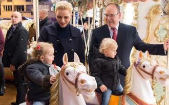 Premier manège pour Jacques et Gabriella