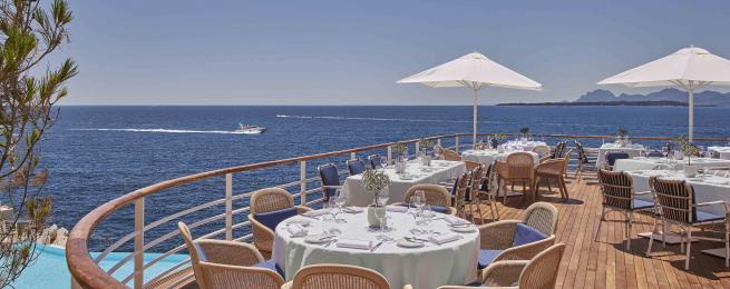 Eden Roc : gastronomie en bleu azur
