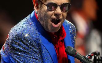 Elton John and is band