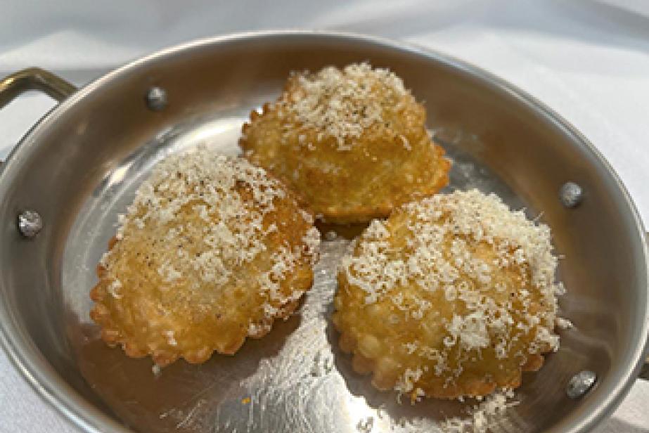 Barbajuans aux courges de Nice, noisettes du Piemont et menthe