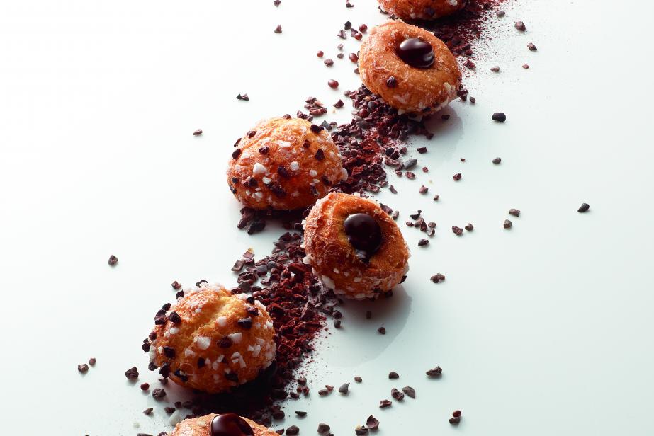 Chou chocolat chaud qui explose en bouche