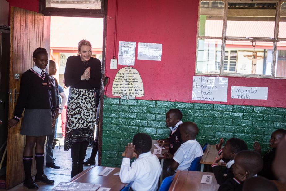 La princesse Charlène en mission en Afrique du Sud