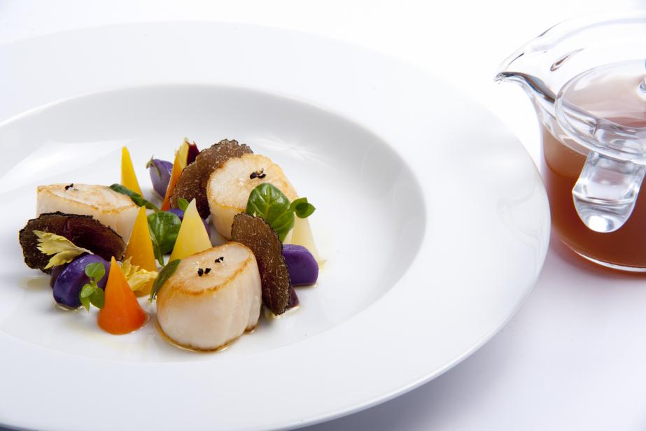 "Pot au feu" de Saint Jacques, légumes oubliés 