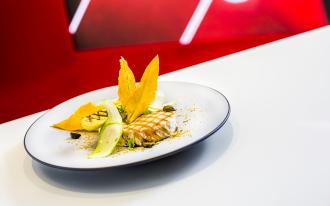 Espadon à la plancha, courgettes d’Albenga