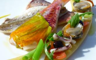 Poissons de Méditerranée en bourride au safran