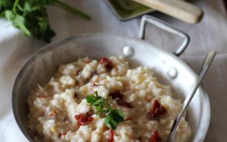 Risotto à la tomate séchée et au Livarot AOP