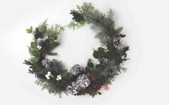 Créez votre couronne de Noël