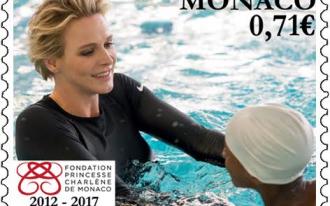 L’Office des Timbres de Monaco célèbre les 5 ans de la Fondation Princesse Charlène 