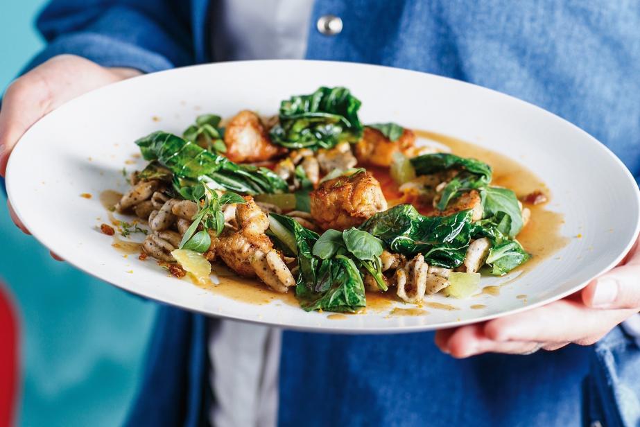 Cavatelli, ris de veau et citron vert