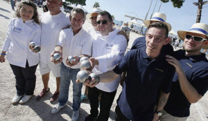 Les chefs autour du cochonnet